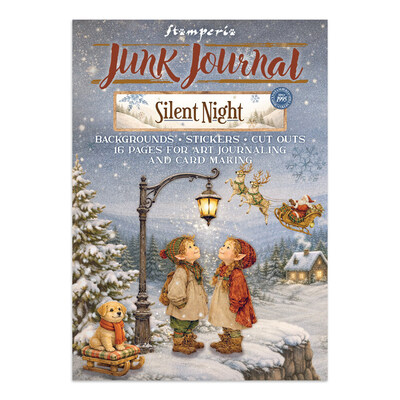 A4 Junk Journal -lehtiö, Stamperia: Silent Night