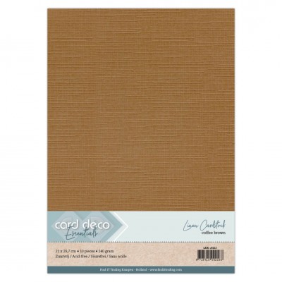 Kartonkipakkaus A4, Card Deco: Ruskea - coffee, 10kpl