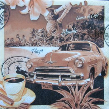 Servetti 33x33cm: Havanna, 5 kpl