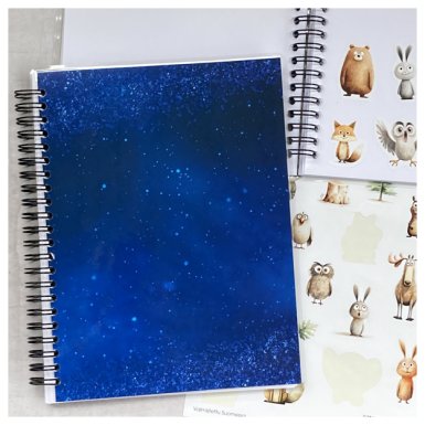 Vihko tarrojen säilytykseen: Tähtitaivas