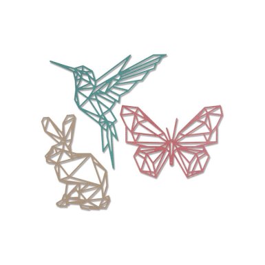 Sizzix Thinlits die set: Geo springtime
