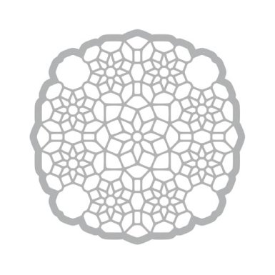 Pronty stencil: Ornament Flowers