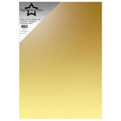 Peilikartonki A4, PF: Polished Gold - kiiltävä