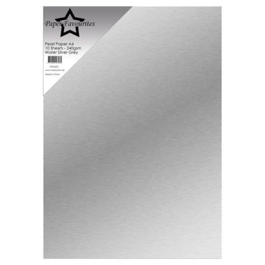 Pearlecent sheets A4, 10 cps, PF: Water Silver Grey