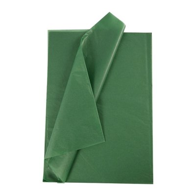 Silkkipaperi, 5 arkkia: tummanvihreä