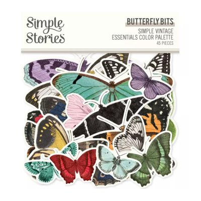 Die-cuts, Simple Stories: Color Palette butterflies