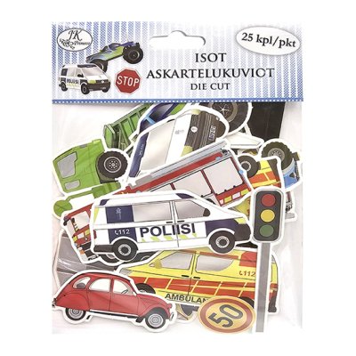 Leikekuvat, JK: Ajoneuvot, 25 kpl