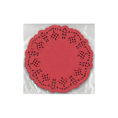 Doilies, 30 pcs: white, round