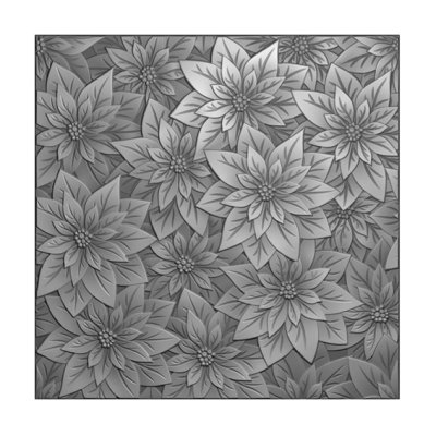 3d embossing folder, VC: Christmas Rose