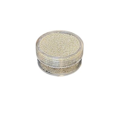 Caviar beads -minihelmet: Silver