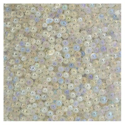 Caviar beads -minihelmet: White
