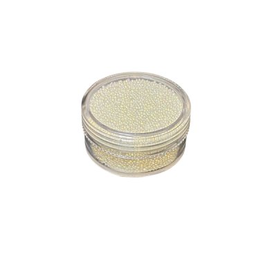 Caviar beads: White (holeless)