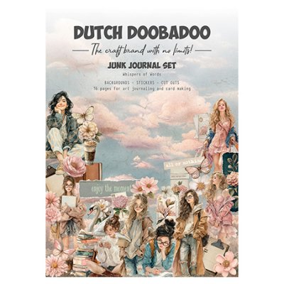 A4 Junk Journal set, Dutch Doobadoo: Whispers of Words