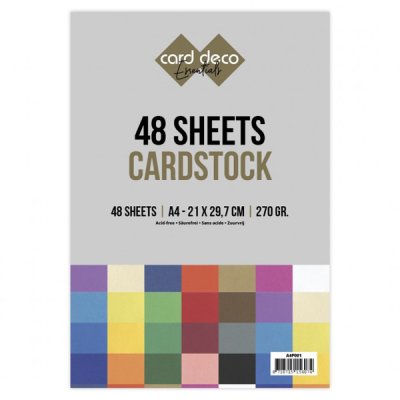 Kartonkilajitelma A4, Card Deco, 48 kpl
