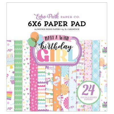 6x6" paperipakkaus, Echo Park: Birthday Girl