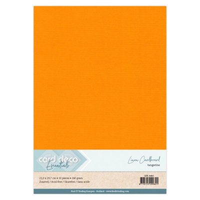 Kartonkipakkaus A4, Card Deco: Tangerine, 10kpl
