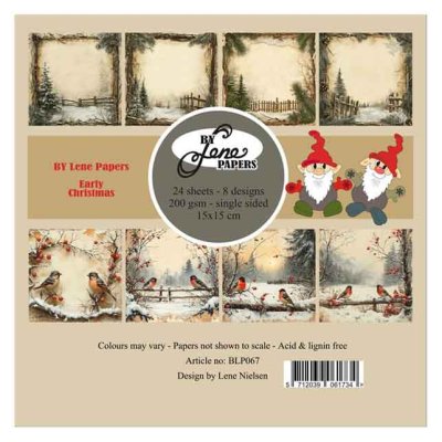 6x6" paperipakkaus, By Lene: Early Christmas