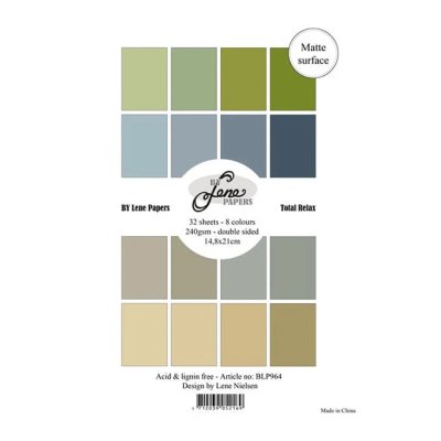 Cardstock pack A5, By Lene: Total Relax
