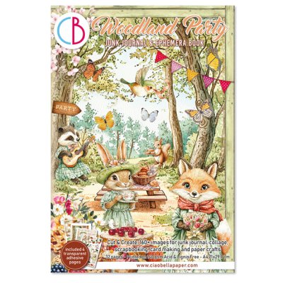 A4 Junk Journal -lehtiö, Ciao Bella: Woodland Party