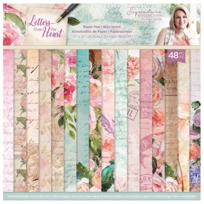 12x12" paper pack, CC: Letters from the Heart