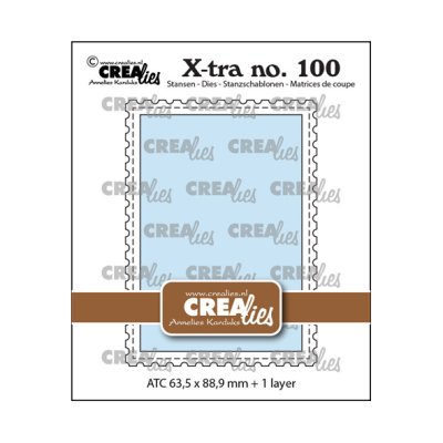Stanssisetti, Crealies: ATC - with postage stamp border