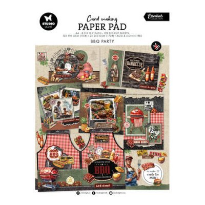 Card Making pad A4, Studiolight: BBQ Party
