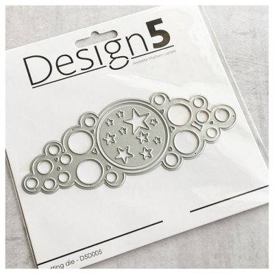 Cutting dies, Design 5: Bubble frame and stars