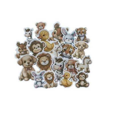 Die-cuts, Dekorette: Stuffed animals