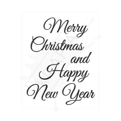 Dekorette stamp: Merry Christmas... (eng)