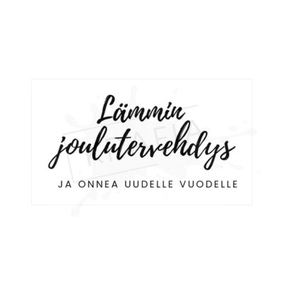 Dekorette -leimasin: Lämmin joulutervehdys