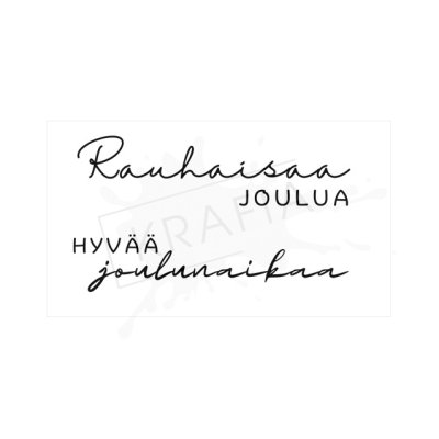 Dekorette -leimasinsetti: Rauhaisaa joulua