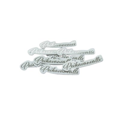 Kartonkitekstit 10 kpl, folioitu: Poikavauvalle, hopea