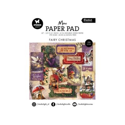 Mini paper pad, Studiolight: Fairy Christmas