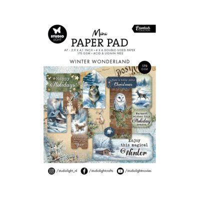 Mini paper pad, Studiolight: Winter Wonderland