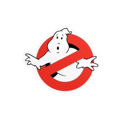 Vinyl sticker, Ghostbusters: Logo, red