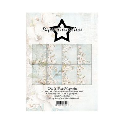 A6 paperipakkaus, PF: Dusty Blue Magnolia