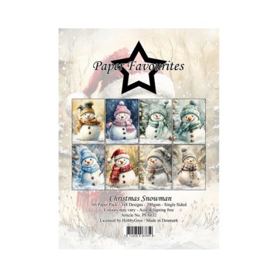 A6 paperipakkaus, PF: Christmas Snowman