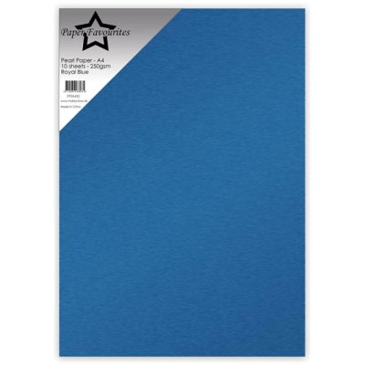 Helmiäiskartonki A4, 10 kpl, PF: Royal Blue