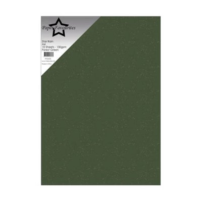 Star Rain kimaltava kartonki A4, PF: Forest Green