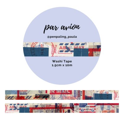 Washi -teippi, Penpaling Paula: Par Avion