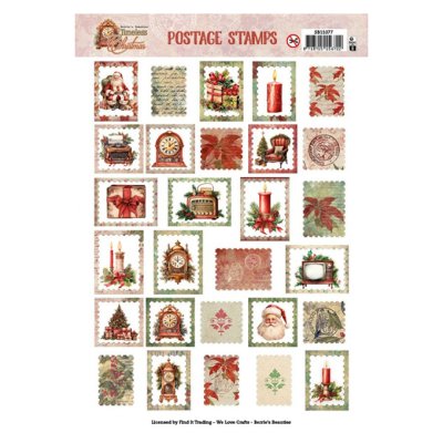 Kuva-arkki A4: Christmas Stamps
