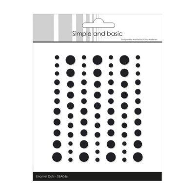 Enamel dots matta, Simple and Basic: Musta