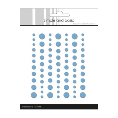 Enamel dots matta, Simple and Basic: Vaaleansininen
