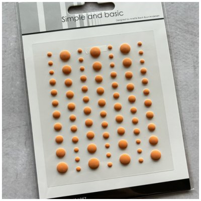 Enamel dots matta, Simple and Basic: Oranssi - Mandarine