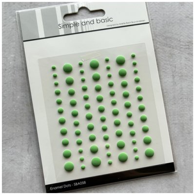 Enamel dots matta, Simple and Basic: Vihreä - Grass