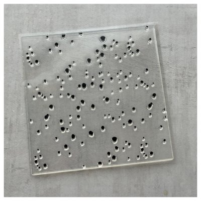 Simple & Basic -leimasin, tausta: Splashes