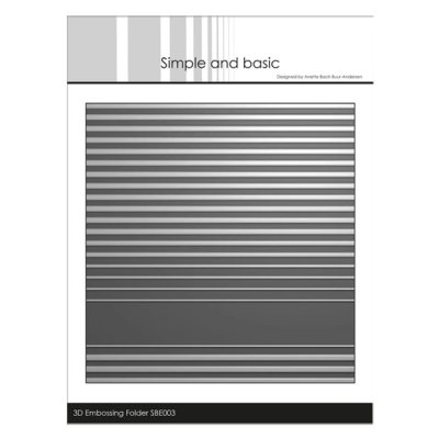 3d embossing folder (SB), square: Stripes