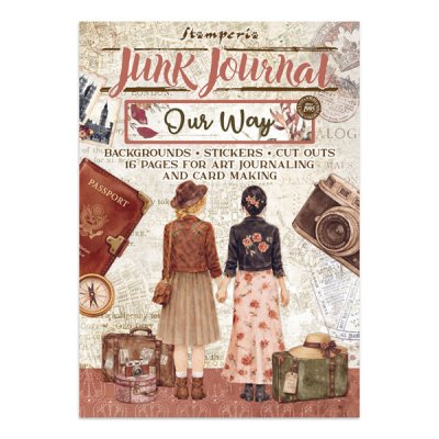 A4 Junk Journal -lehtiö, Stamperia: Our Way