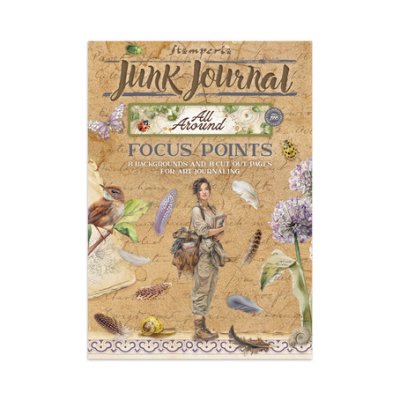 A5 Junk Journal -lehtiö, Stamperia: All Around