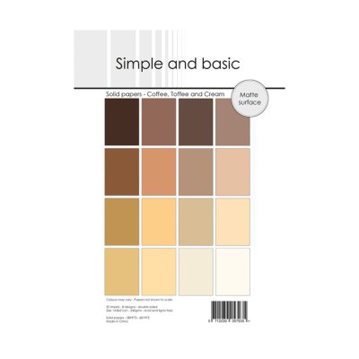 Kartonkipakkaus A5, Simple and basic: Coffee, Toffee and Cream